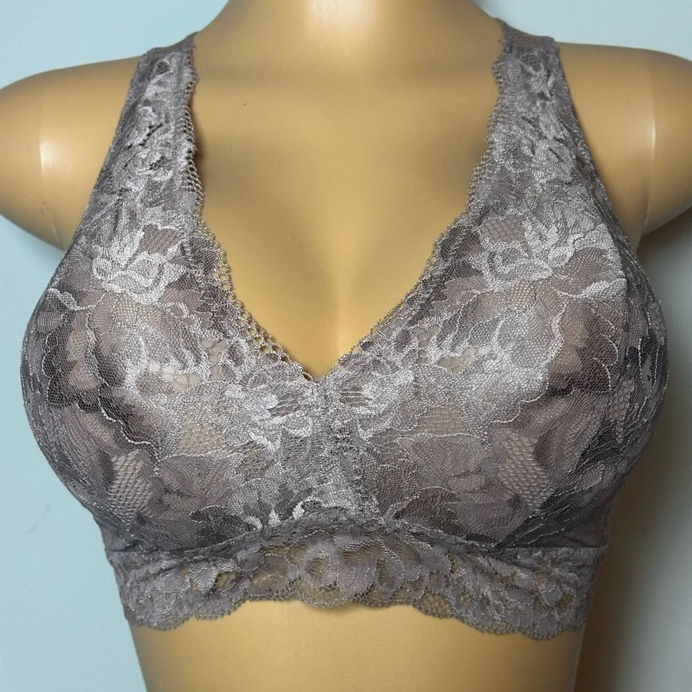 Soma Lace Bralette in Gray